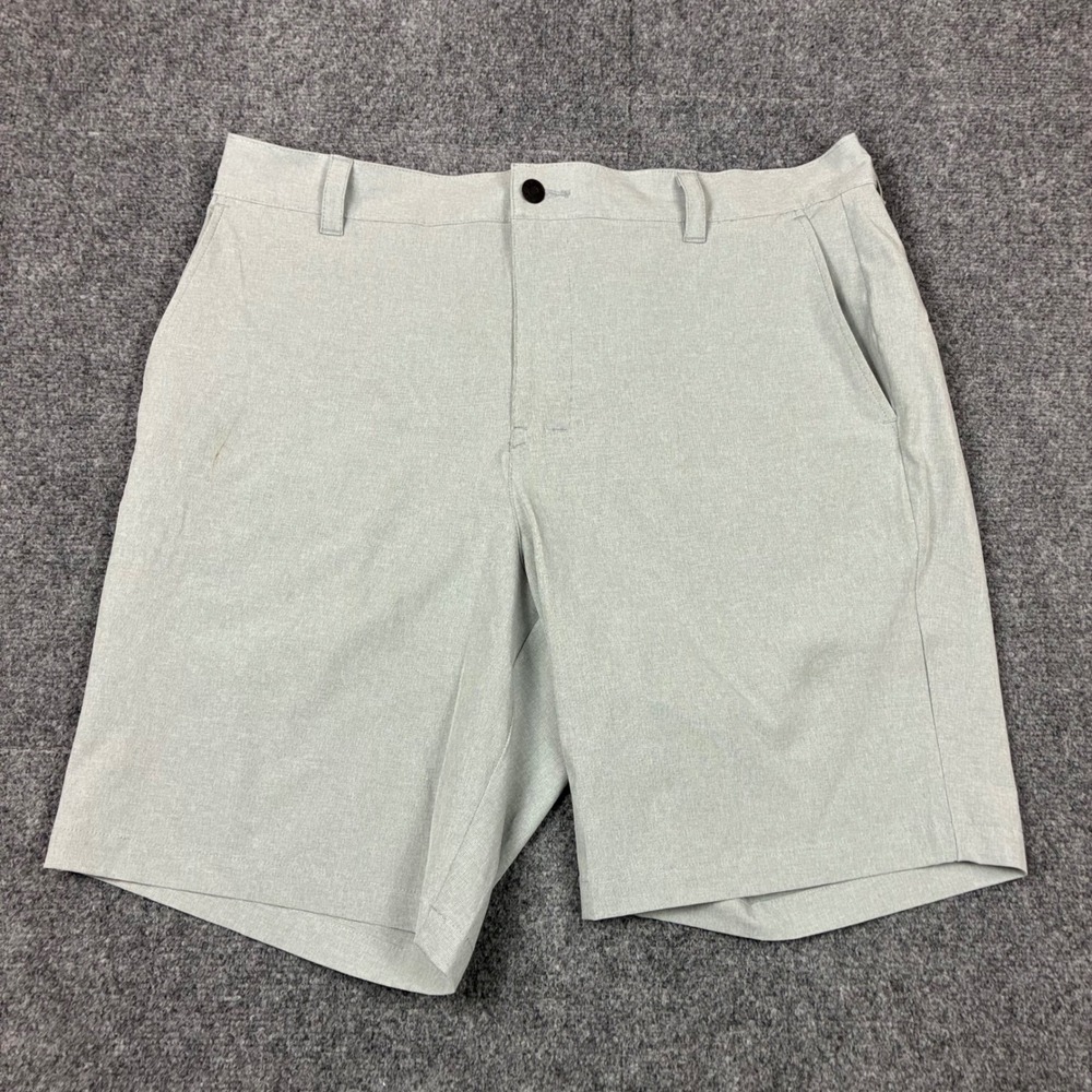Banana Republic Mens Size W38 Performance Golf Shorts Gray Micro Pattern
